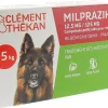 Milprazikan 12,5 mg / 125 mg comprimé pelliculé pour chiens Clément Thékan - boite de 2 comprimés