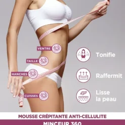 Minceur 360 mousse crépitante anti-cellulite EaFit - flacon de 100ml