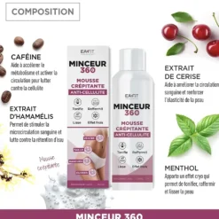 Minceur 360 mousse crépitante anti-cellulite EaFit - flacon de 100ml