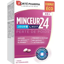 Minceur 24 Perte de poids 45+ Forté Pharma - boite de 56 comprimés