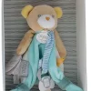 Mini doudou ours attache sucette Doudou et compagnie - boîte avec doudou de 15 cm