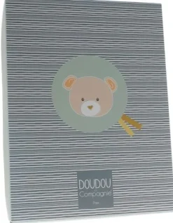 Mini doudou ours hochet Doudou et compagnie - boîte avec doudou de 20 cm