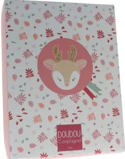 Mini doudou renne hochet Doudou et compagnie - boîte avec doudou de 20 cm