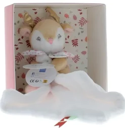 Mini doudou renne mouchoir Doudou et compagnie - boîte avec doudou de 20 cm