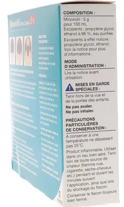 Minoxidil Viatris conseils 5 % – 3 flacons de 60 ml