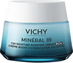 Minéral 89 Crème boost d'hydratation 72h riche Vichy - pot de 50 ml