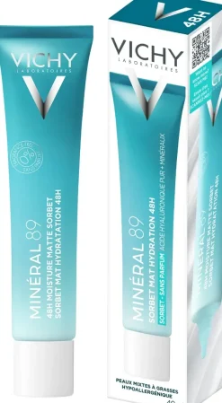Minéral 89 gel sorbet mat hydratation 48h Vichy - tube de 40ml