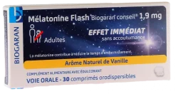 Mélatonine Flash 1,9 mg Biogaran – 30 comprimés orodispersibles