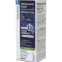 Mélatonine flash spray 0,5mg Biogaran - flacon spray de 20ml