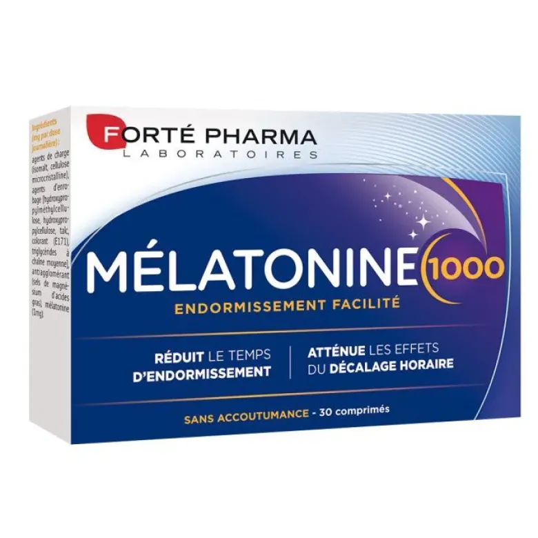 Mélatonine 1000 Forté pharma - boîte de 30 comprimés