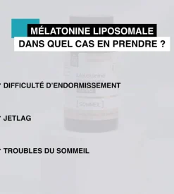Mélatonine liposomale 1,9mg sommeil Nat&Form - pot de 30 gélules