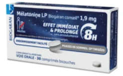 Mélatonine LP effet immédiat et prolongé 8h Biogaran
