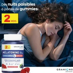 Mélatonine 1,9 mg Granions – 60 gummies