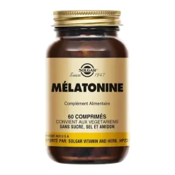 Mélatonine Solgar - pot de 60 comprimés