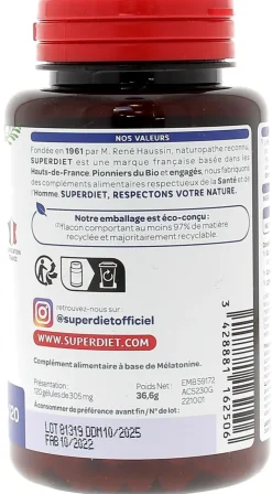 Mélatonine Super Diet - boite de 120 gélules