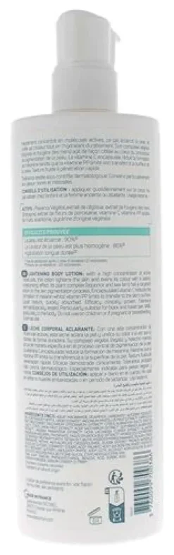 MélaWhite lait corps éclaircissant Placentor végétal - flacon-pompe de 400ml