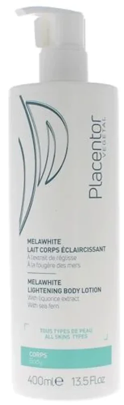 MélaWhite lait corps éclaircissant Placentor végétal - flacon-pompe de 400ml