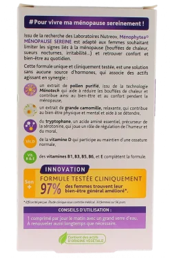 Ménophytea ménopause sereine Nutreov - boite de 30 comprimés