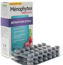 Ménophytea silhouette rétention d'eau – 60 comprimés