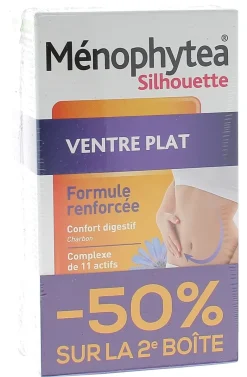 Ménophytea silhouette ventre plat - lot de 2 boites de 30 gélules