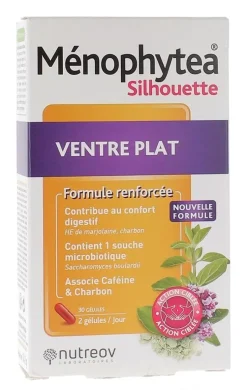 Ménophytea Silhouette ventre plat Nutreov - boite de 30 gélules