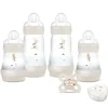 Mon coffret naissance Easy start anti-colique MAM - 4 biberons + 1 sucette + 1 boite doseuse offerte