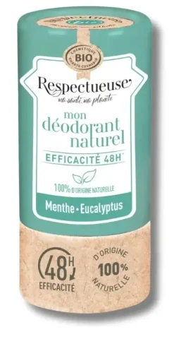 Mon déodorant naturel eucalyptus Respectueuse - stick de 50g