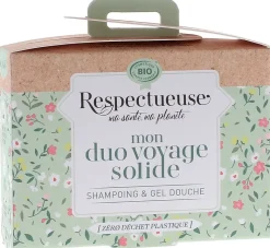 Mon duo voyage solide bio Respectueuse - 2 savons solides de 35g
