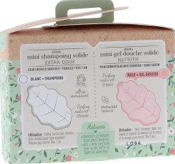 Mon duo voyage solide bio Respectueuse - 2 savons solides de 35g