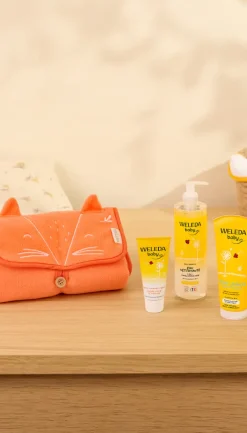 Mon kit de change nomade Weleda - 3 produits + 1 tapis à langer