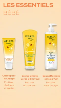 Mon kit de change nomade Weleda - 3 produits + 1 tapis à langer