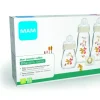 Mon premier coffret biberons verre hérisson Mam - 3 biberons et 1 sucette