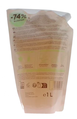 Moussant familial bio parfum Fleur d'Oranger Cattier - éco-recharge de 1L