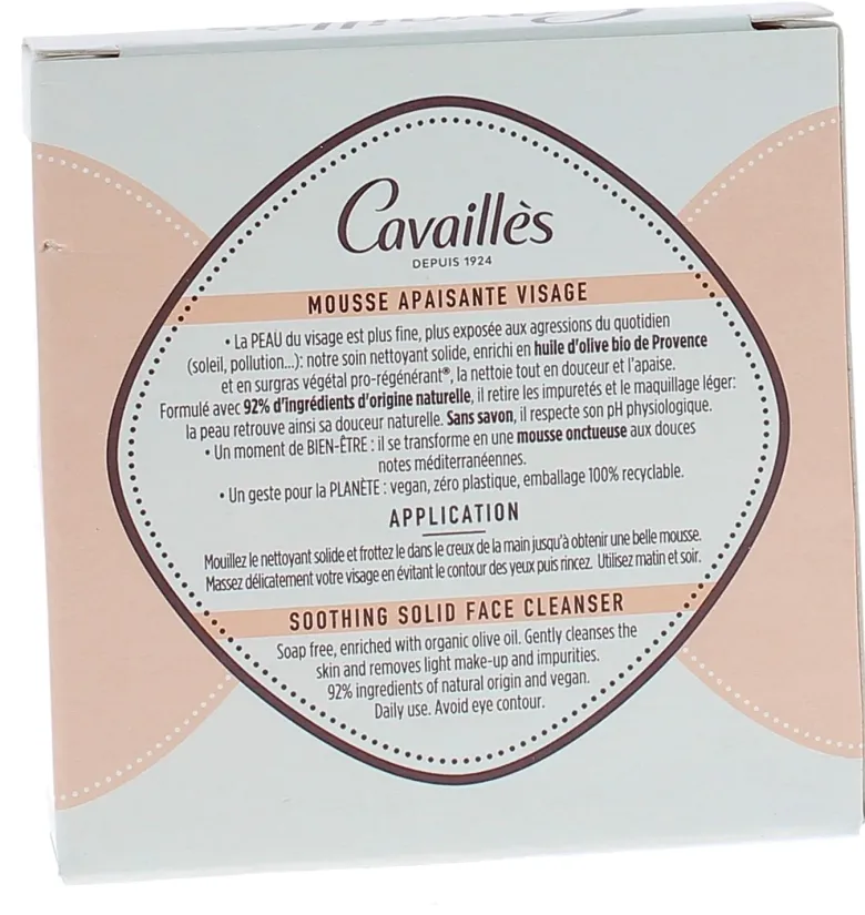 Mousse apaisante solide Rogé Cavaillès - pain de 70g