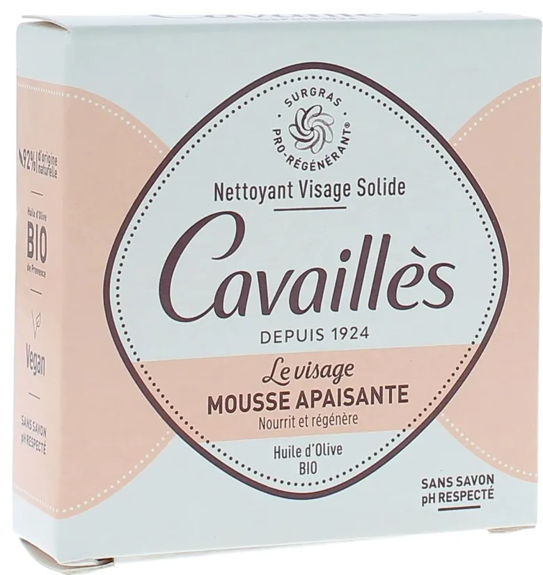 Mousse apaisante solide Rogé Cavaillès - pain de 70g