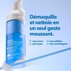 Mousse nettoyante 2-en-1 Krème