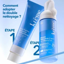 Mousse nettoyante 2-en-1 Krème