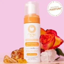 Mousse nettoyante intime à l'ambre florale Musc Intime - flacon-pompe de 150ml