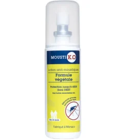 Mousti K.O lotion anti-moustiques formule végétale Marque Verte - spray de 75ml