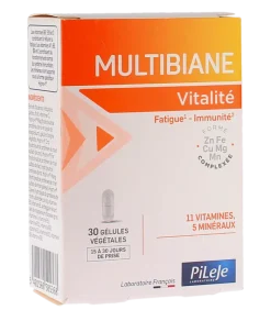 Multibiane vitalité Pileje - boîte de 30 gélules