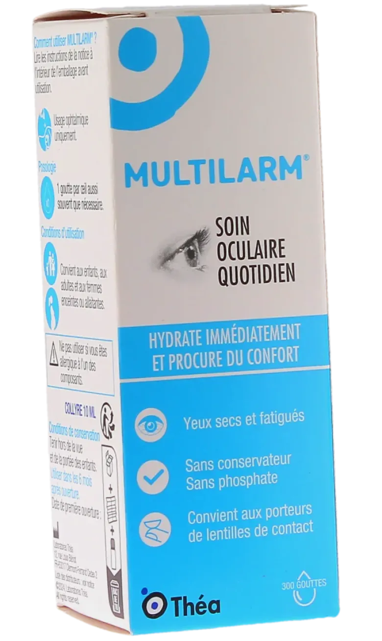 Multilarm collyre soin oculaire quotidien Théa - flacon de 10ml