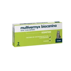 Multivermyx chat Biocanina – 2 comprimés sécables