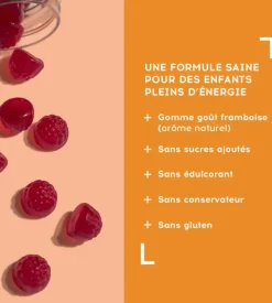 Multivitamines enfant goût framboise Lescuyer - pot de 40 gommes