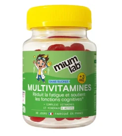 Multivitamines enfants sans sucres Mium Lab - pot de 30 gummies