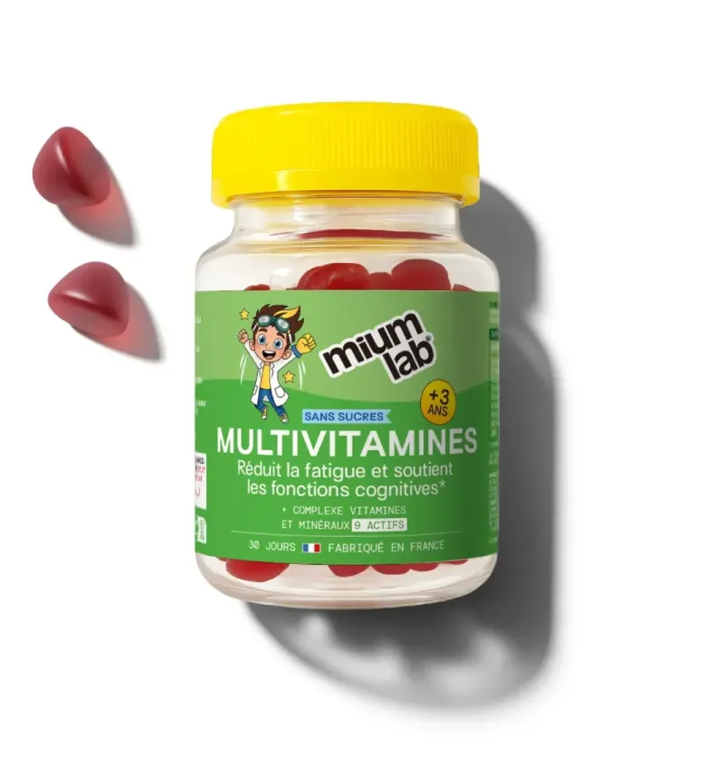 Multivitamines enfants sans sucres Mium Lab - pot de 30 gummies