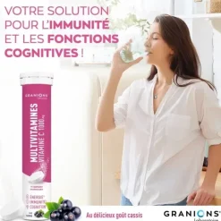 Multivitamines vitamine C 1000mg Granions - tube de 17 comprimés effervescents