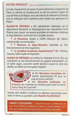 MultiVit' 4G Défenses Forté Pharma