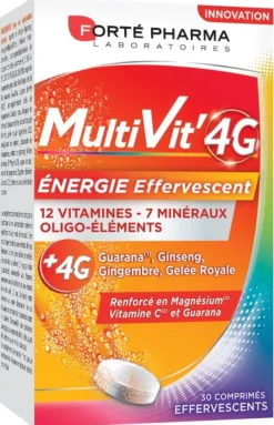 MultiVit 4G Énergie effervescent Forté Pharma