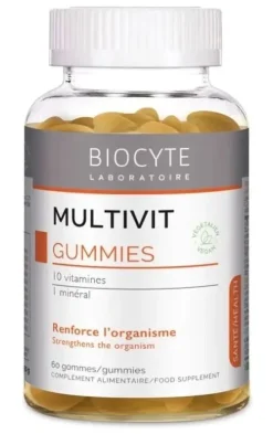 Multivit Gummies Biocyte - boîte de 60 gommes