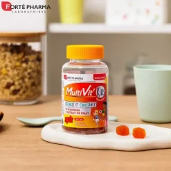 MultiVit' Kids Défenses et croissance goût grenadine Forté Pharma - pot de 60 gommes